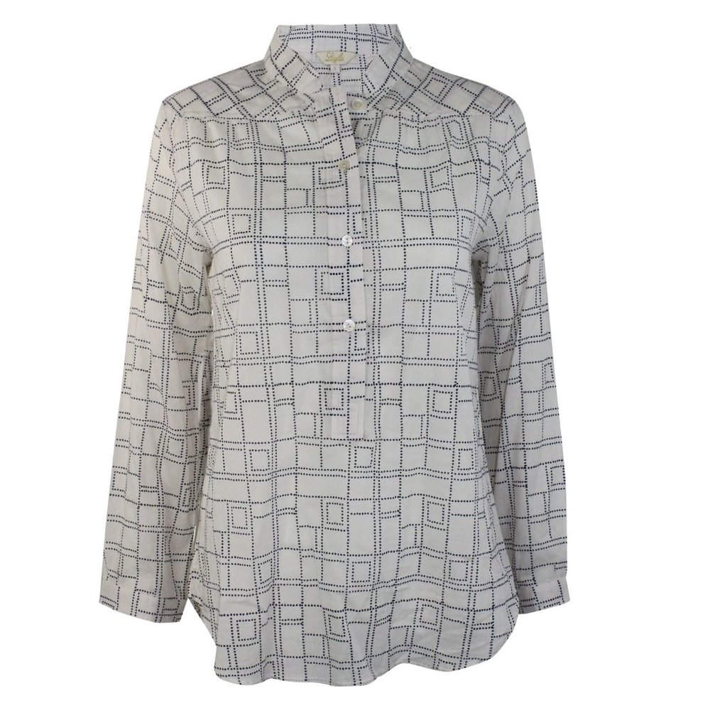 Layla NWT Printed Cotton Button Down Small